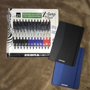 Pack of 25 pens & 2 notebooks 📚🖊